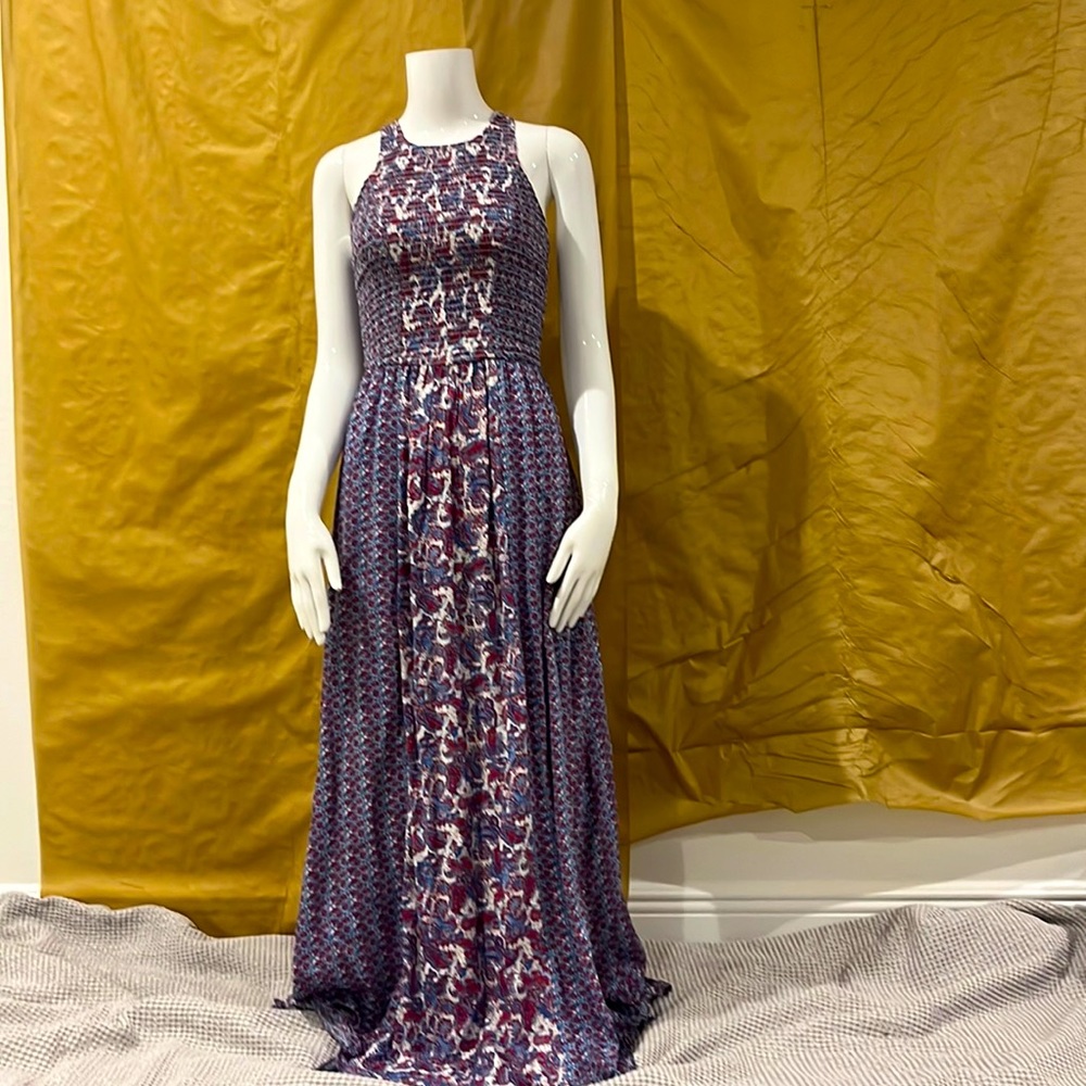 paisley stretchy multicolor dress